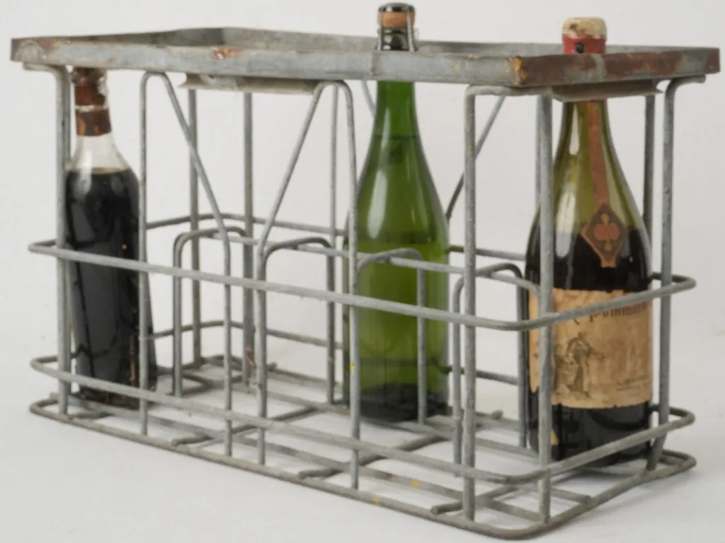 1950s French Industrial Bottle Holder