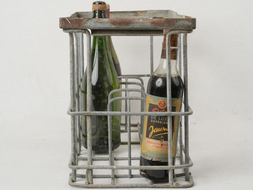 1950s French Industrial Bottle Holder