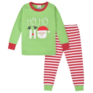 2-Piece Baby & Toddler Neutral "Ho Ho Ho" Snug Fit Cotton Pajamas