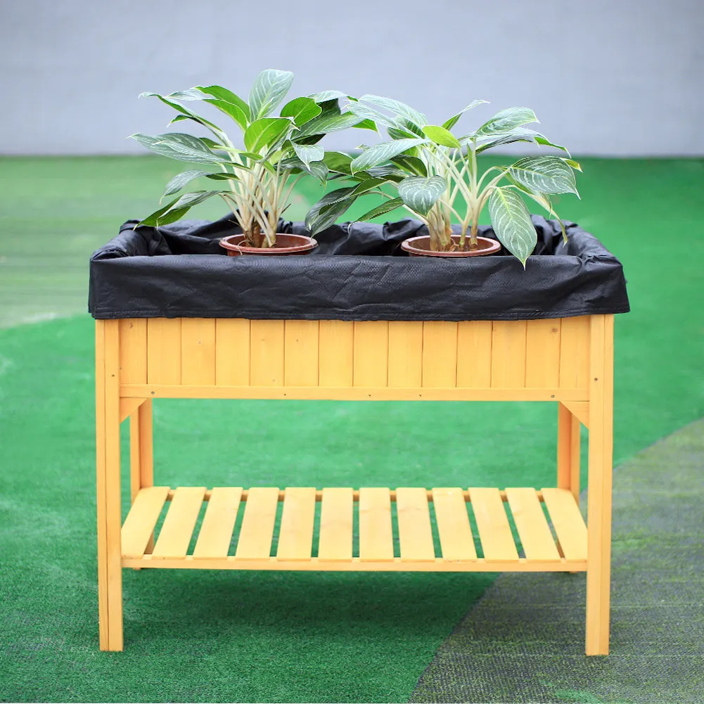 2 Tiers Planter Grow Box Raised Garden Bed Fabric Inner Liner for Vegetables Flowers