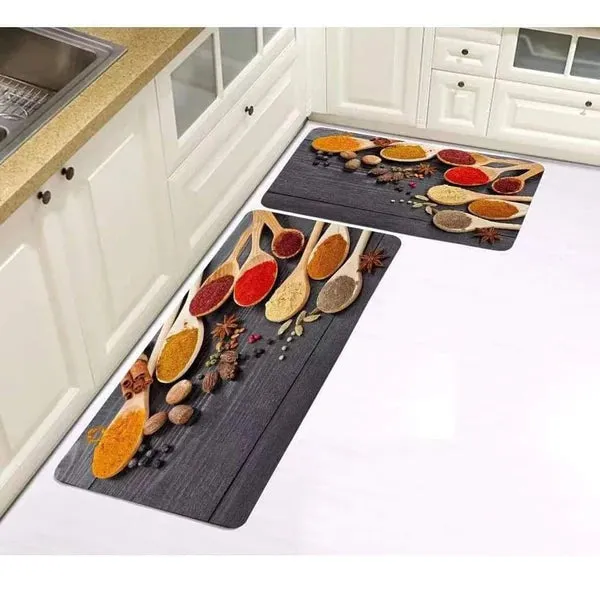 2pcs Kitchen Mats with Super Non-slip Underside