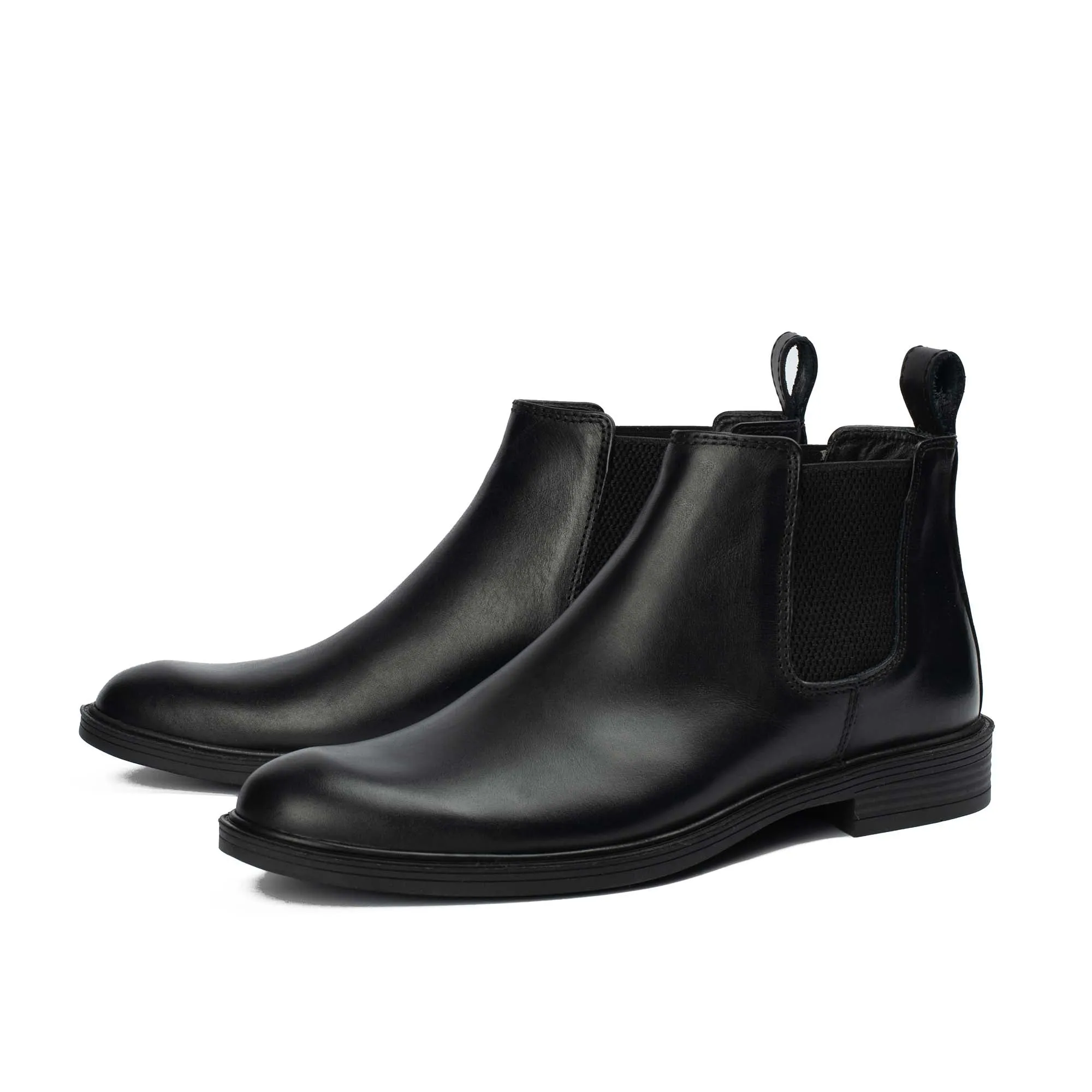 Adventurer BLACK Natural Leather Chelsea Boot