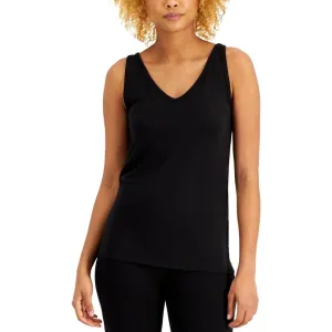 Alfani Intimates Women's Classic Black Sleeveless Modal Pajama Top, Size XXL