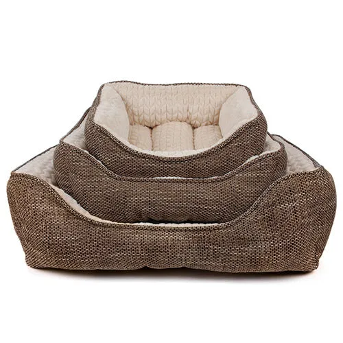 Alice & Co - Amber Mink - Dog Bed - Brown