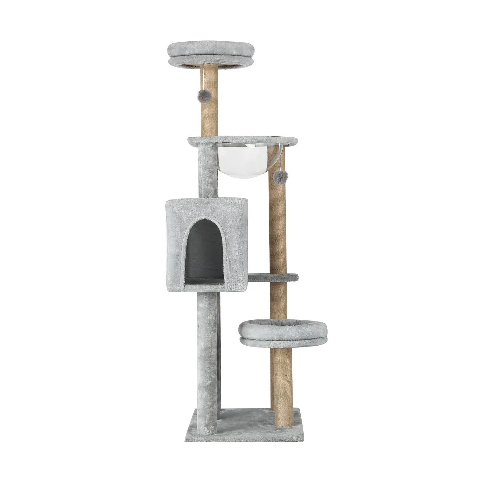 Alopet Cat Tree Tower Scratching Post Scratcher Cats Condo House Bed Wood 140cm