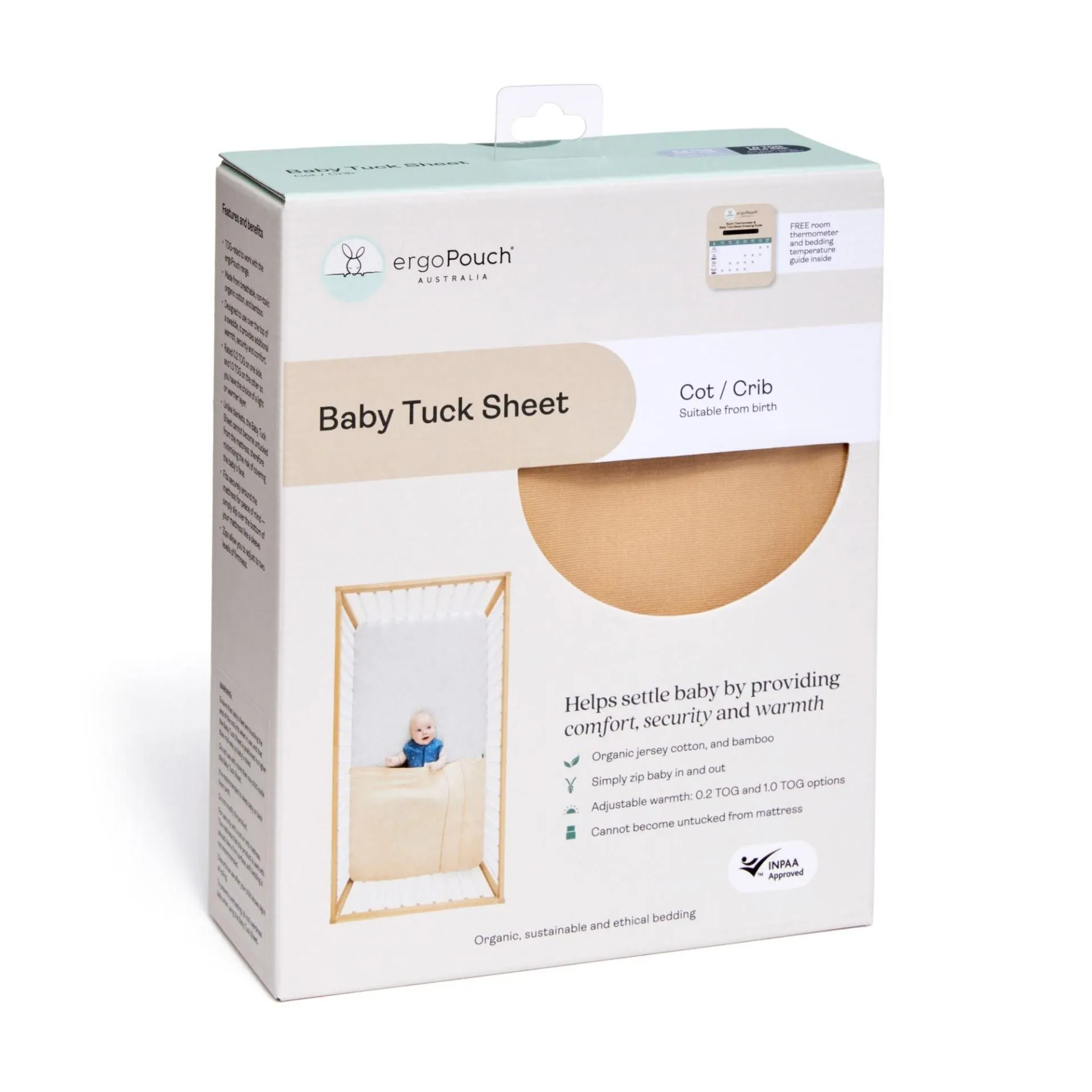 Baby Tuck Sheet Grey Marle