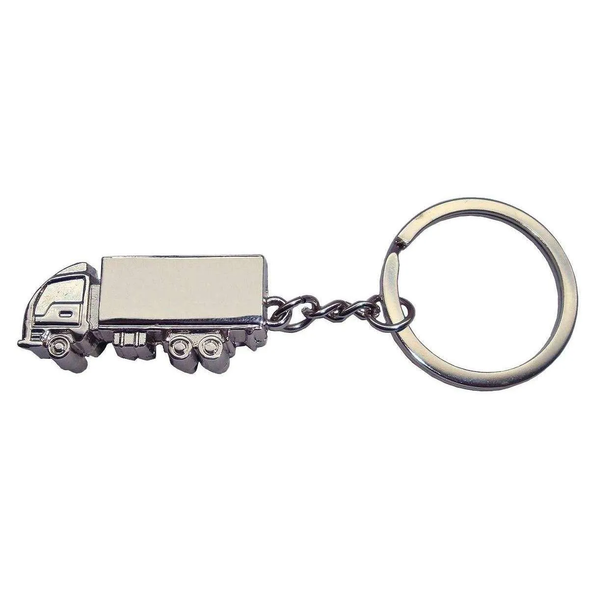 Bassin and Brown Truck Key Ring - Silver