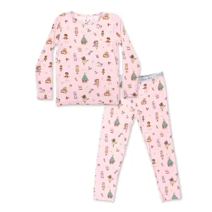 Bellabu Bear 2 piece PJ Set - Nutcracker Pink