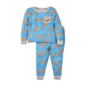 Blue Football Pajama Set