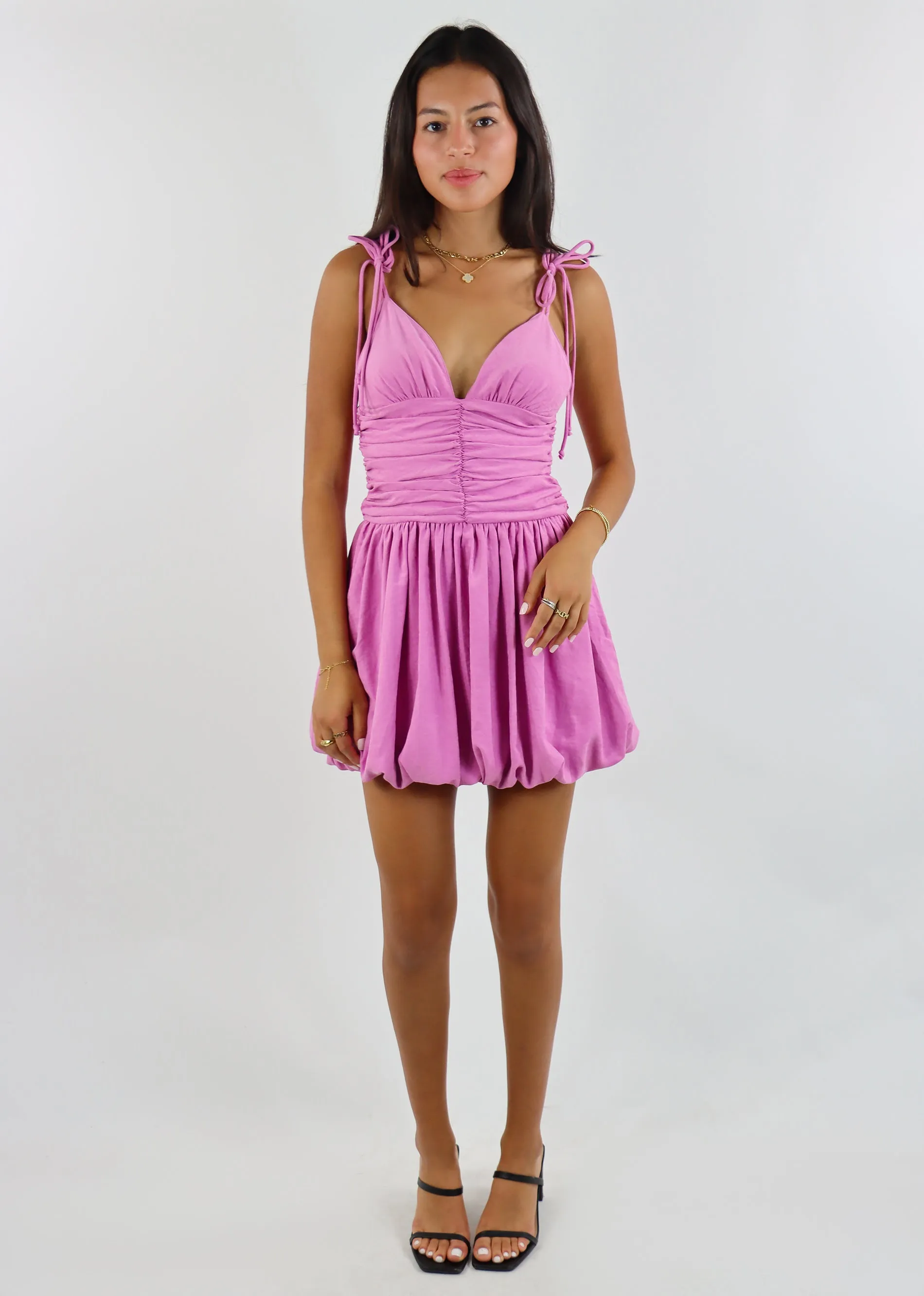 Closer To The Sun Bubble Dress ★ Mauve