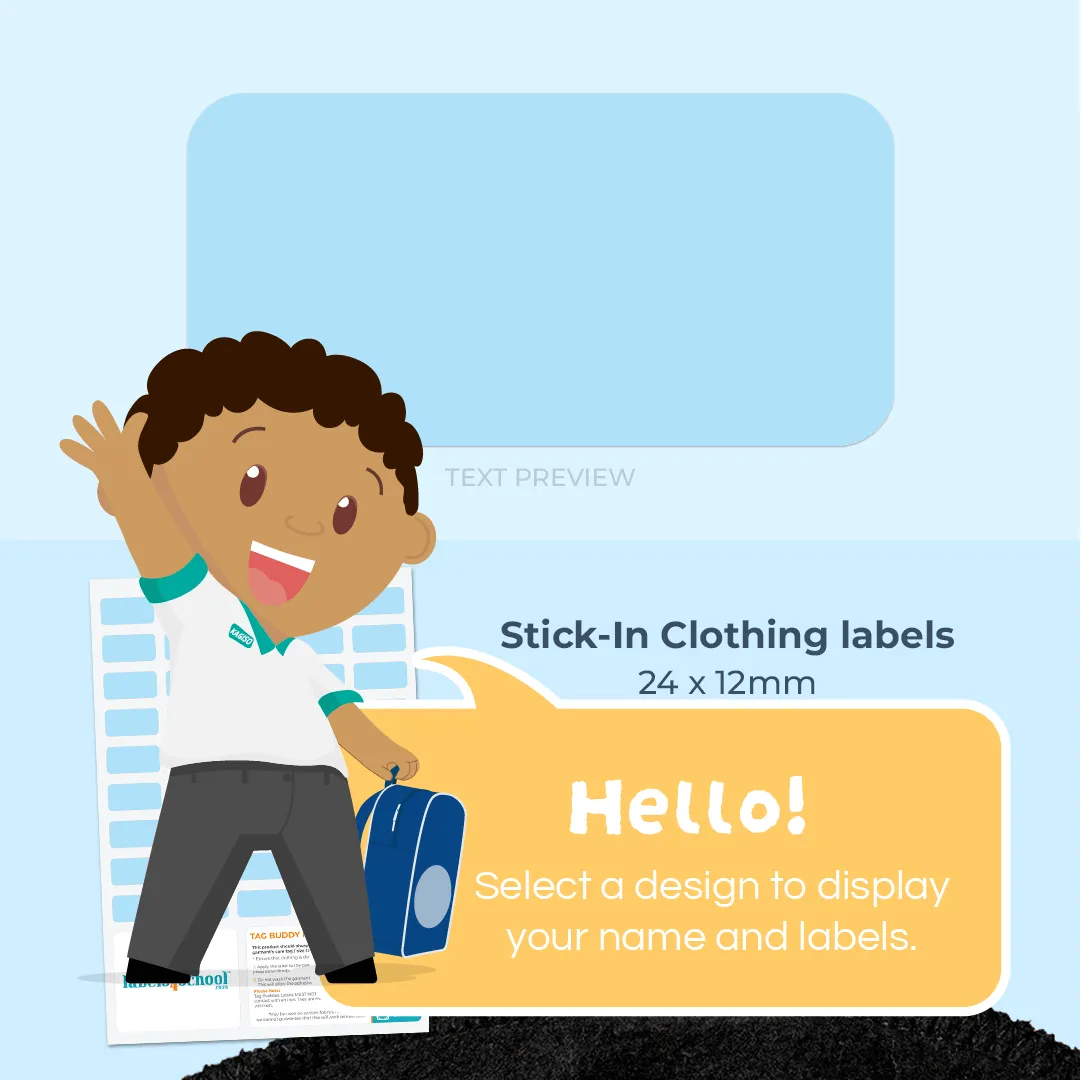 Clothing Tag Buddies - Customise your own