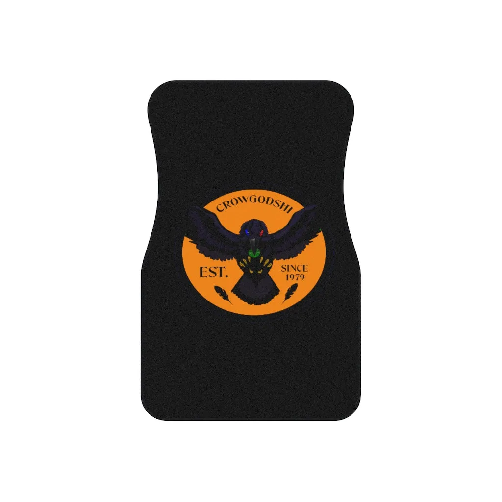 Crowgodshi Car Mats (2x Front), ORANGE