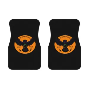 Crowgodshi Car Mats (2x Front), ORANGE