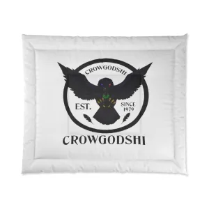 Crowgodshi First Generation Comforter, WHITE LOGO