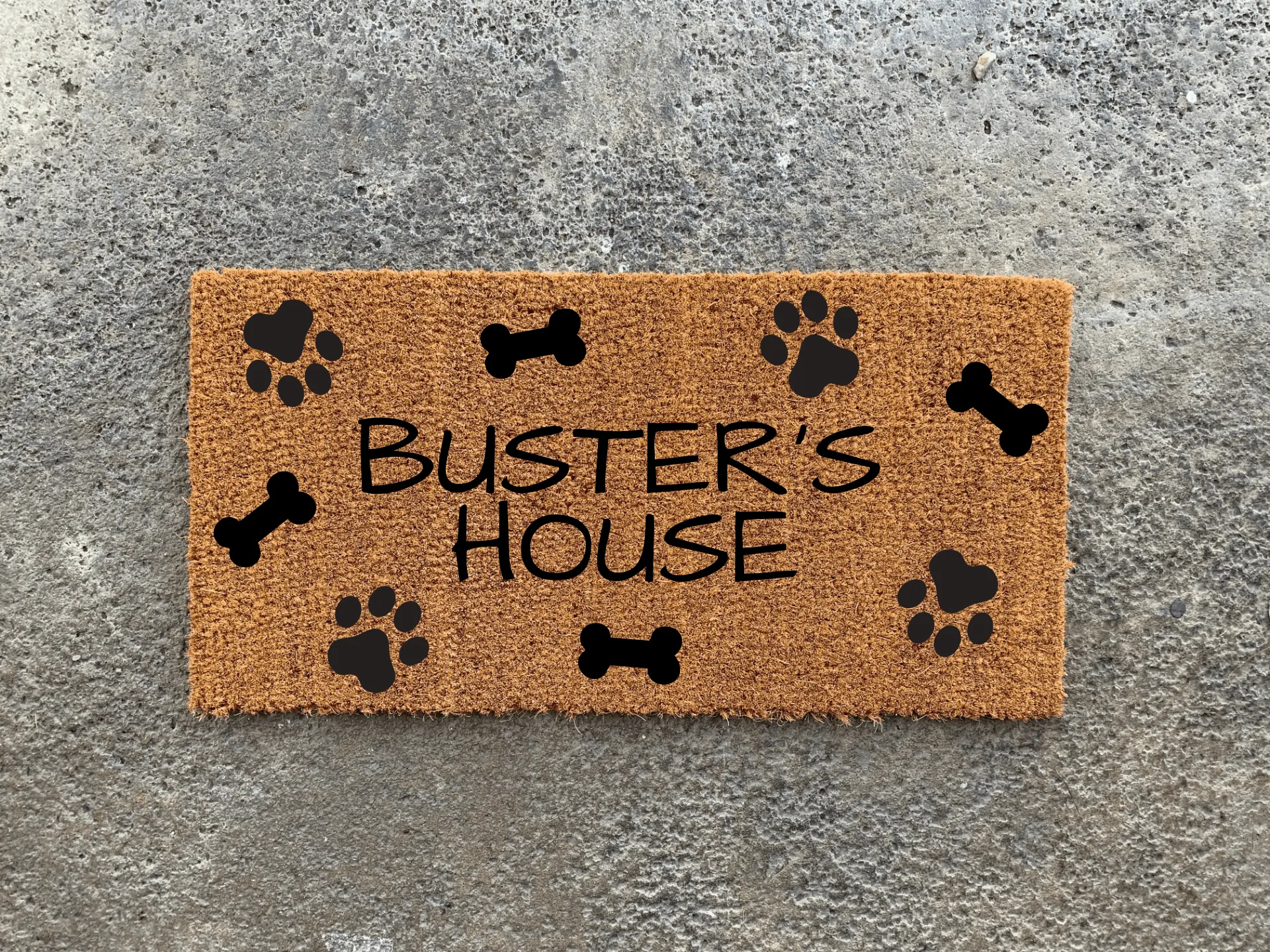 Custom Dog House Mini Dog Door Doormat-12" x 24"