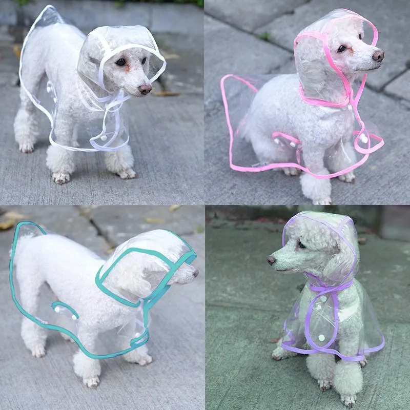 Dog Raincoat Pet Clothing Pet Transparent