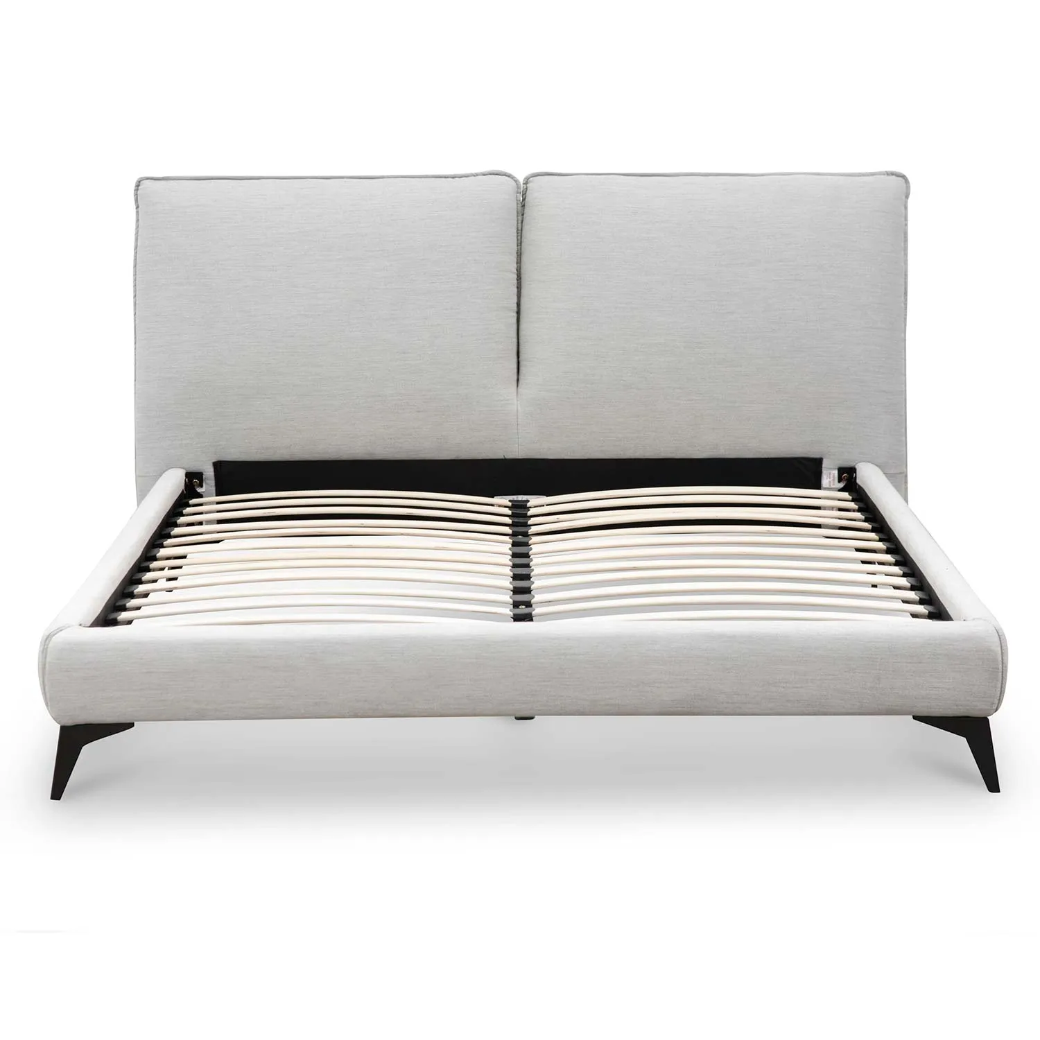 Fabric Queen Bed - Pearl Grey