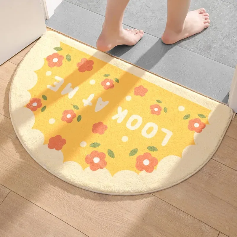 Floral Non-Slip Kawaii Doormats