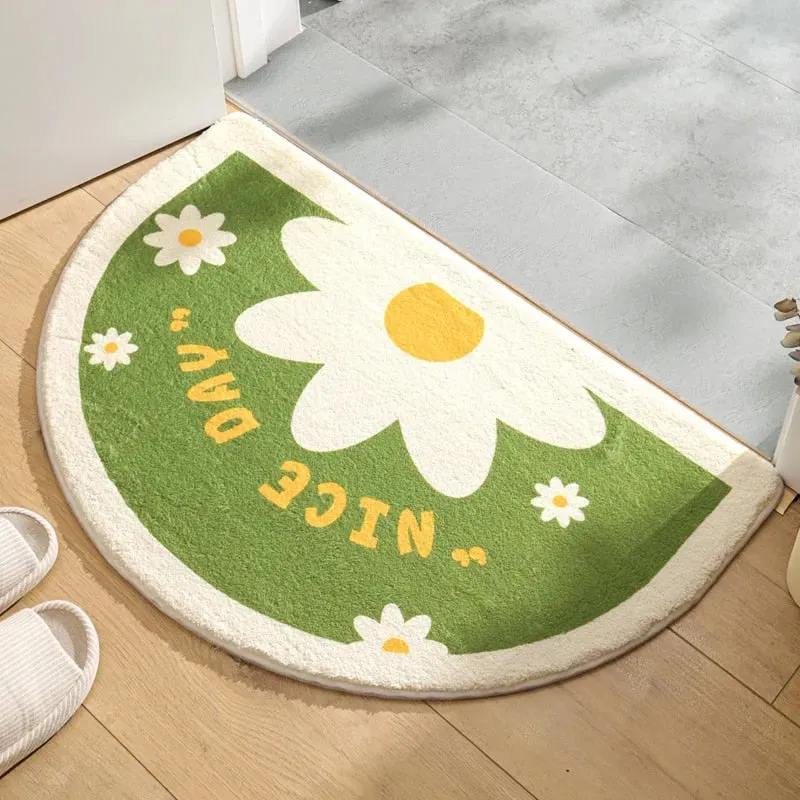 Floral Non-Slip Kawaii Doormats