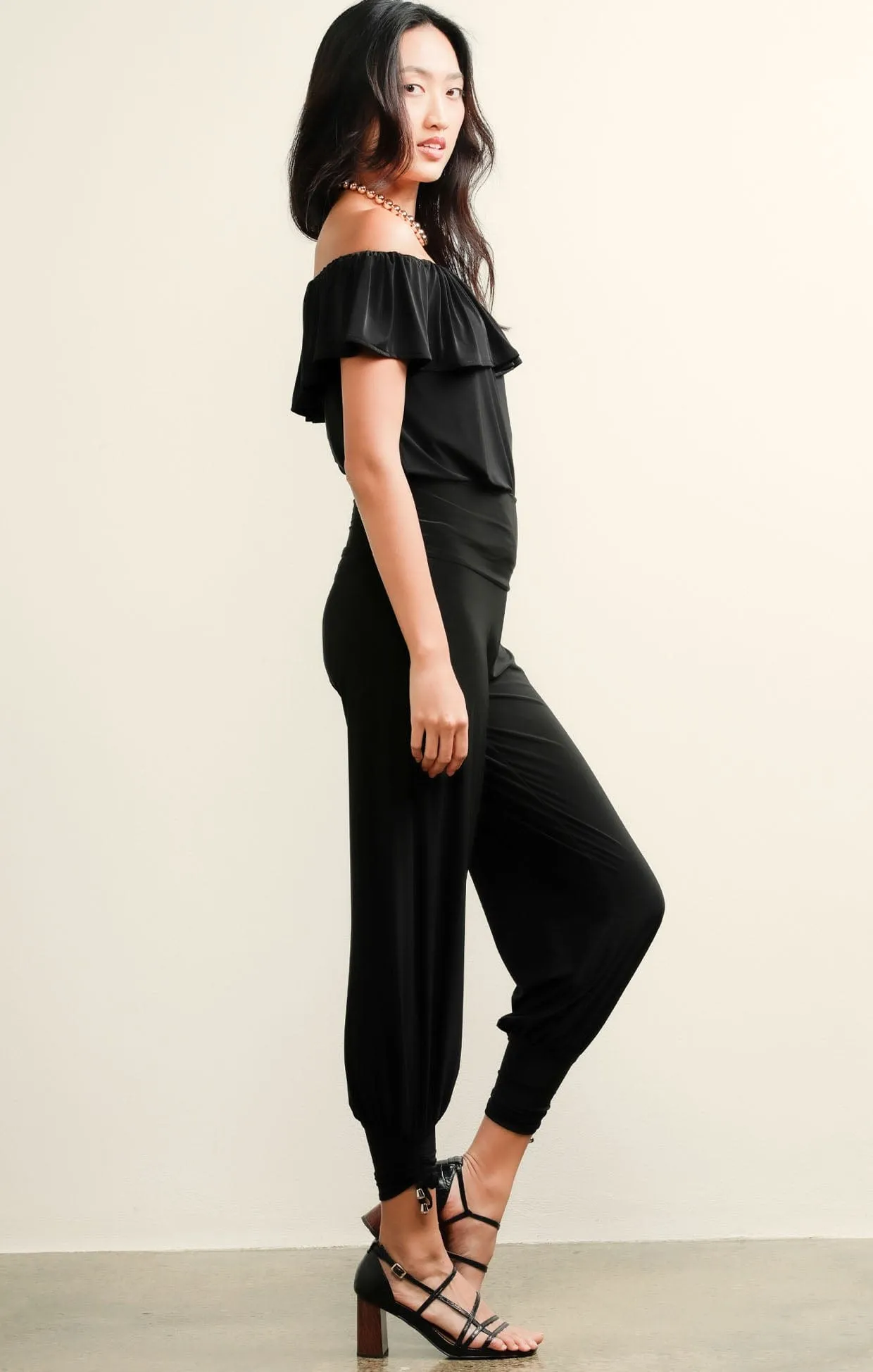 HAREM PANT IN BLACK