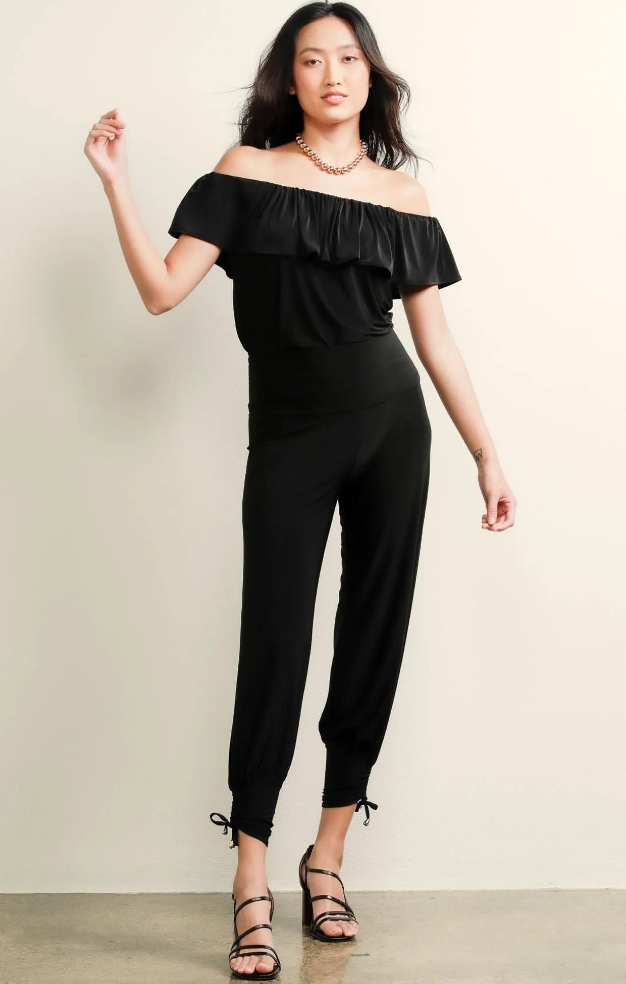 HAREM PANT IN BLACK