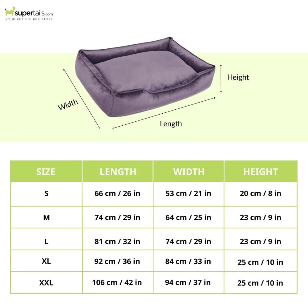 Hiputee Premium Range Soft Velvet Washable Cover for Dogs and Cats (Purple)