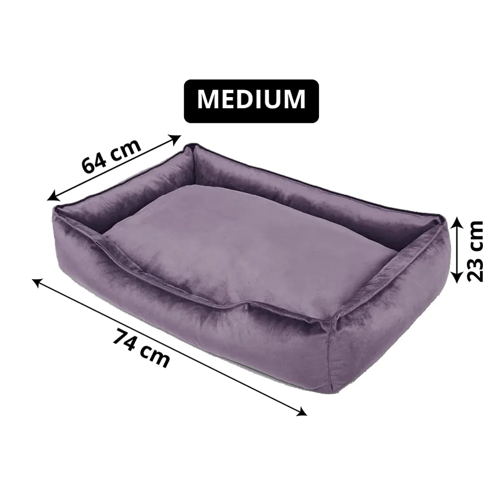 Hiputee Premium Range Soft Velvet Washable Cover for Dogs and Cats (Purple)