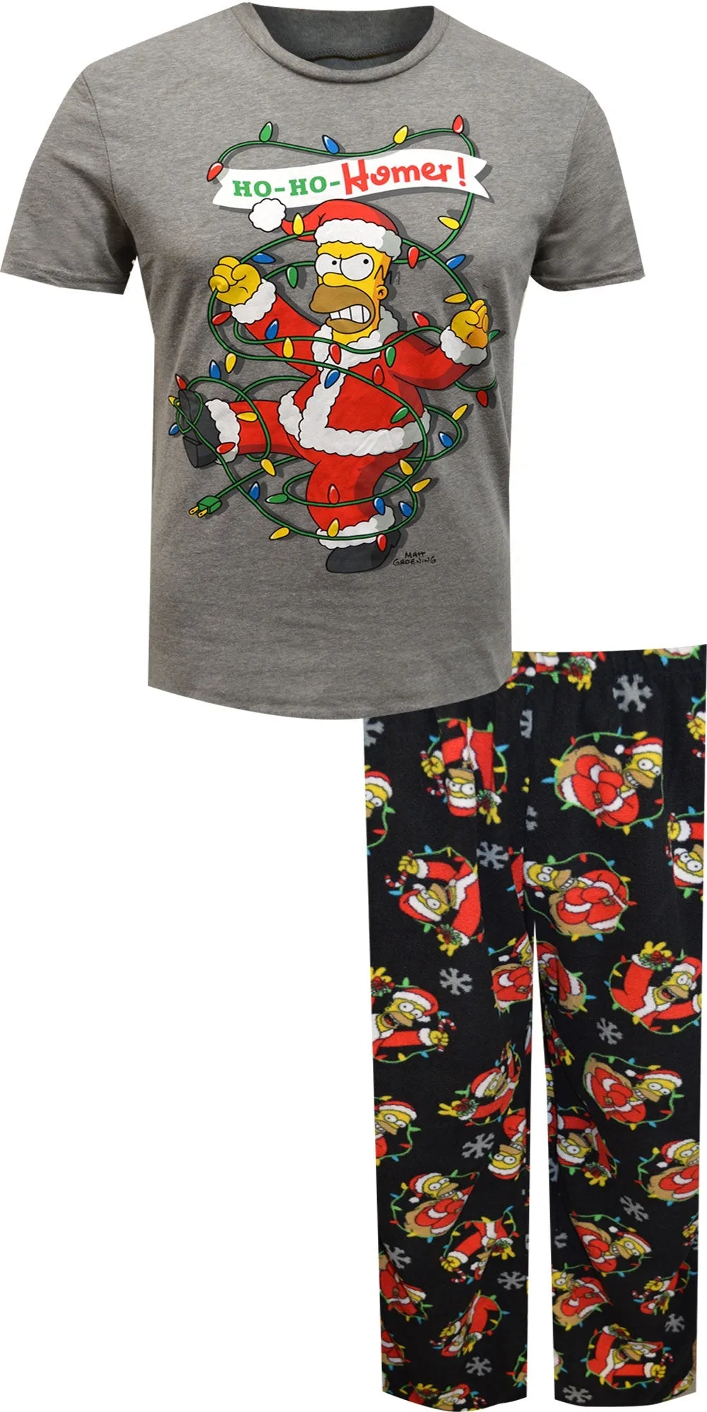 Homer Simpson Ho Ho Homer Santa Pajamas