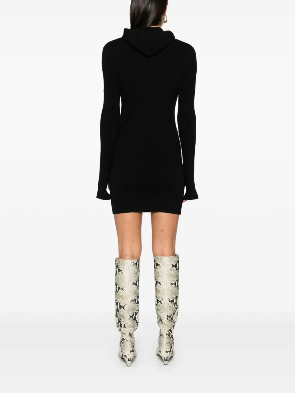 HOODED MINI DRESS