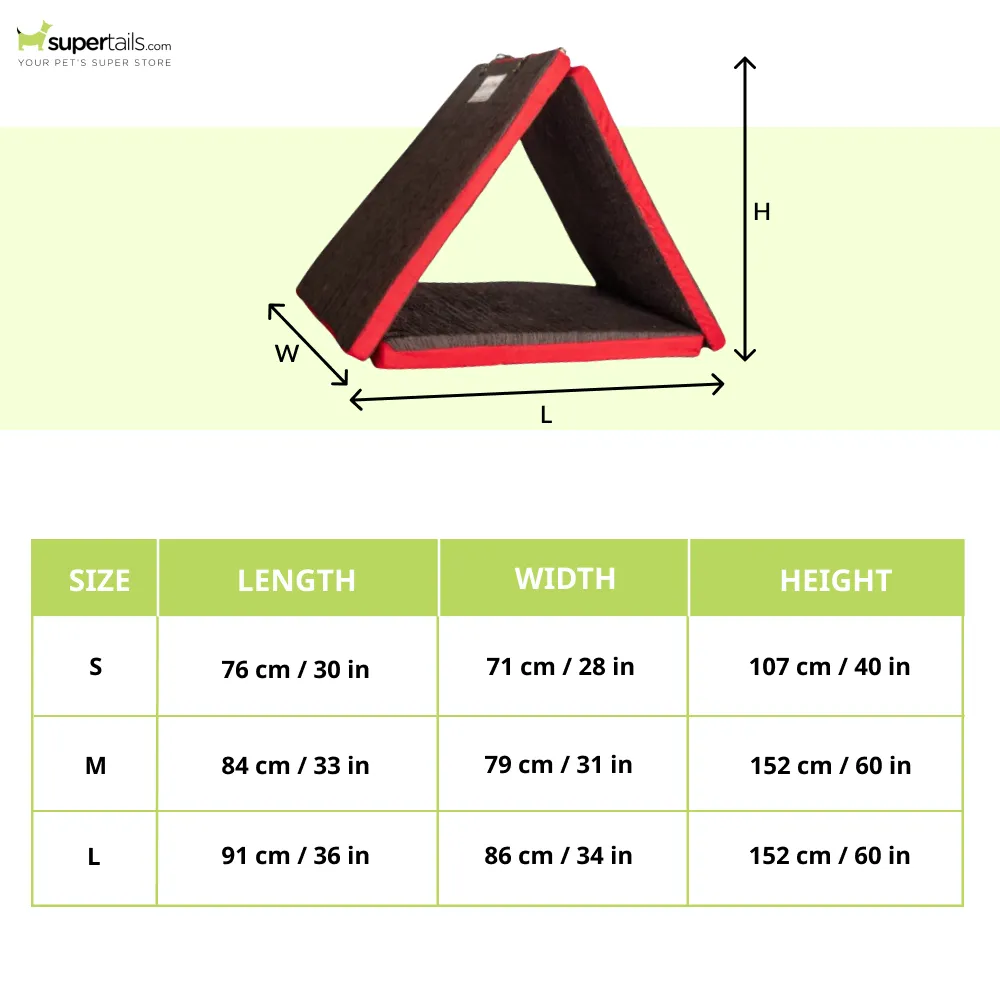 House of Furry Den Afin Tent House for Dogs and Cats (Dark Coffee)