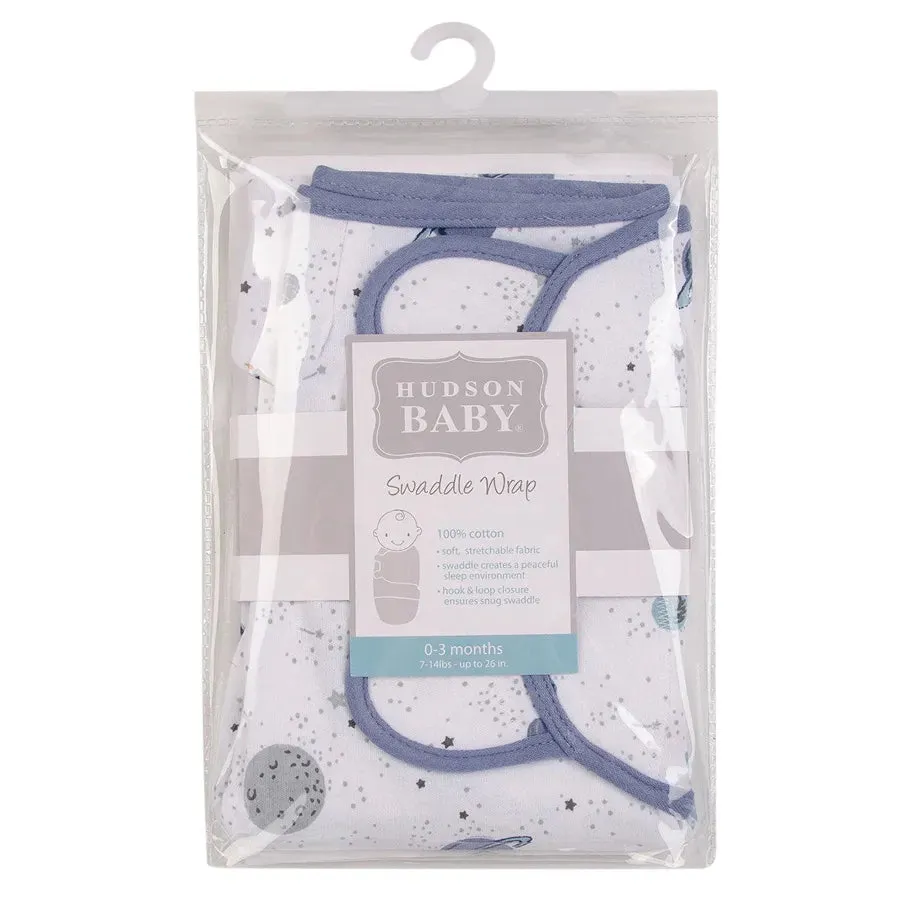 Hudson Baby Wrap Swaddle Blanket - Space