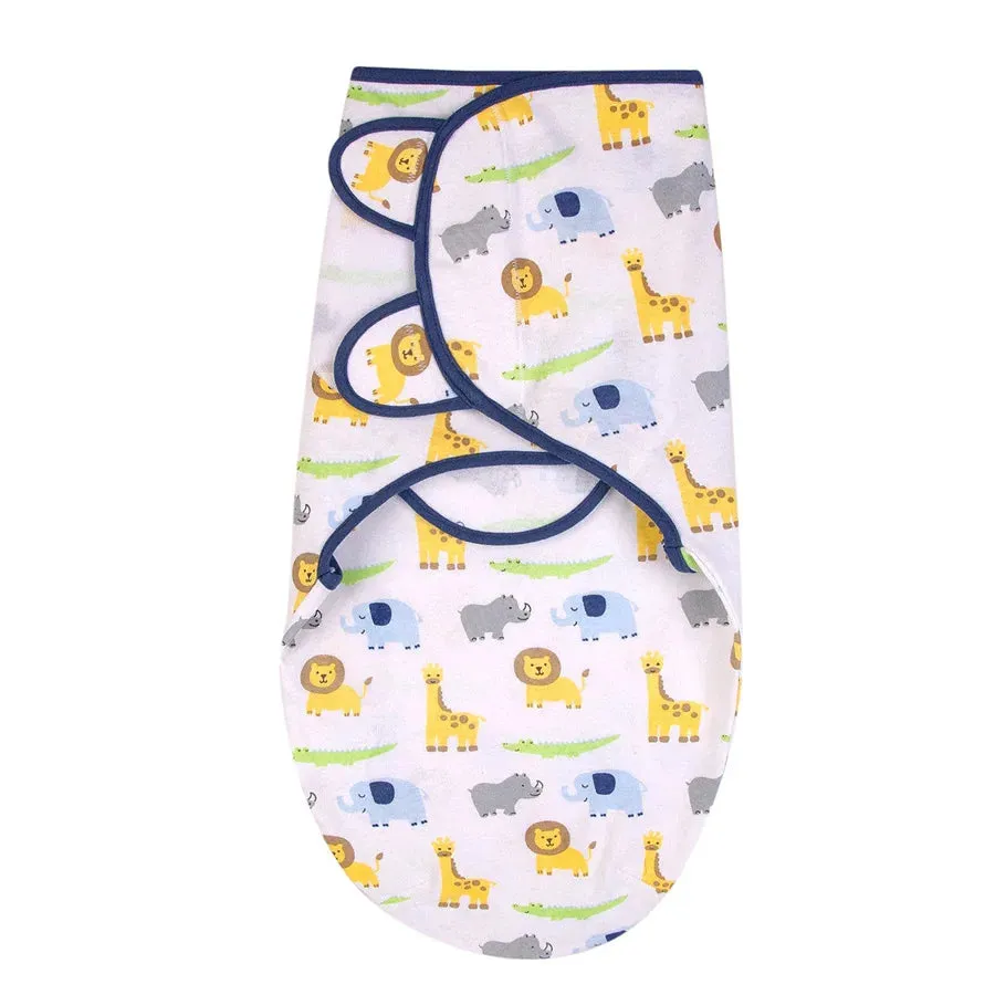 Hudson Baby Wrap Swaddle Blanket - Zoo