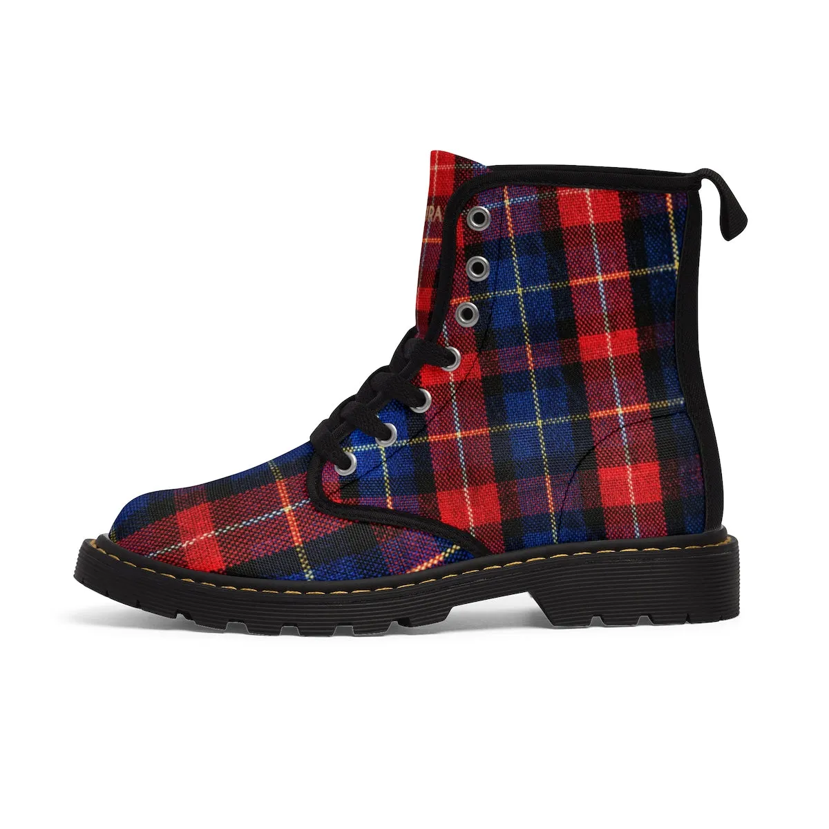 Karin Red Plaid Fashion Print Comfortable Anti-Moisure Designer Kids' Winter Boots (Size 1-13M)