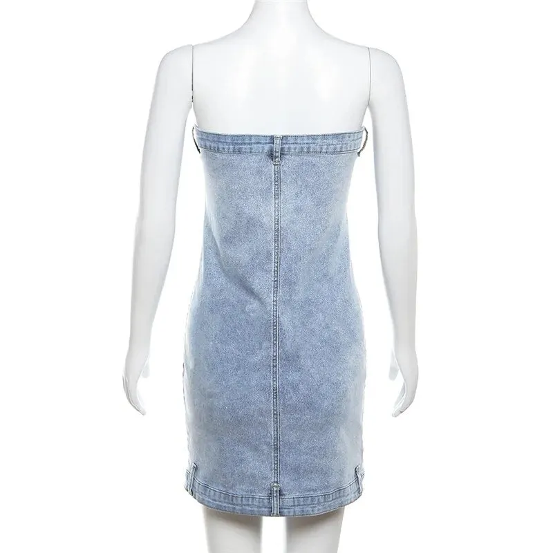 Keke Denim Mini Dress