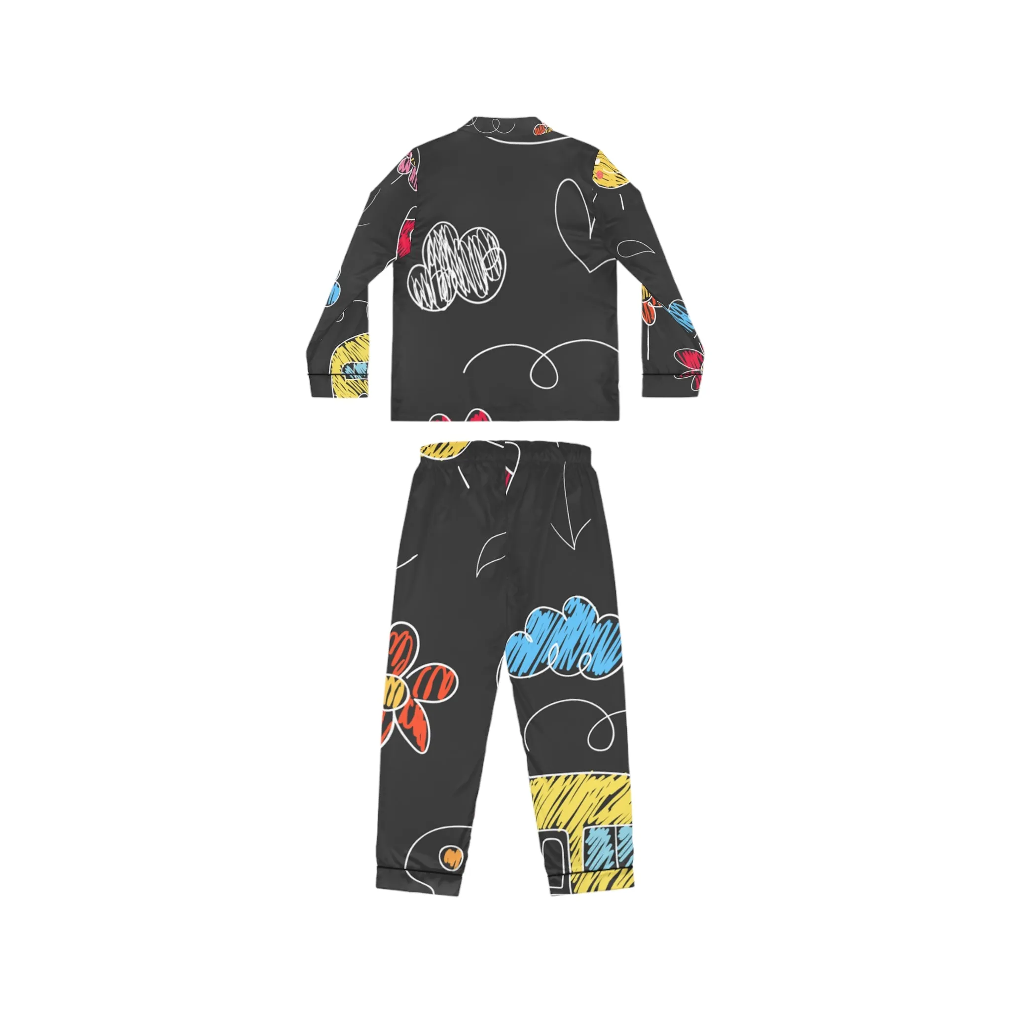 Kids Doodle Playground - Inovax Women's Satin Pajamas