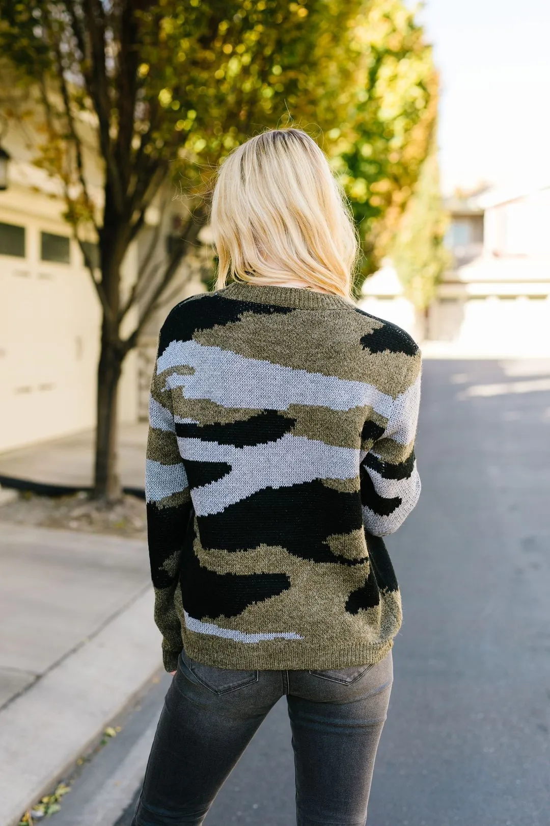 Let's Go Camo Sweater