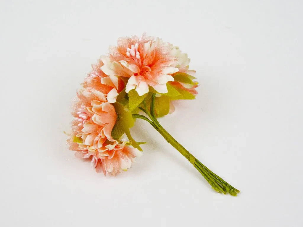 Light Peach Designer Fabric Flowers