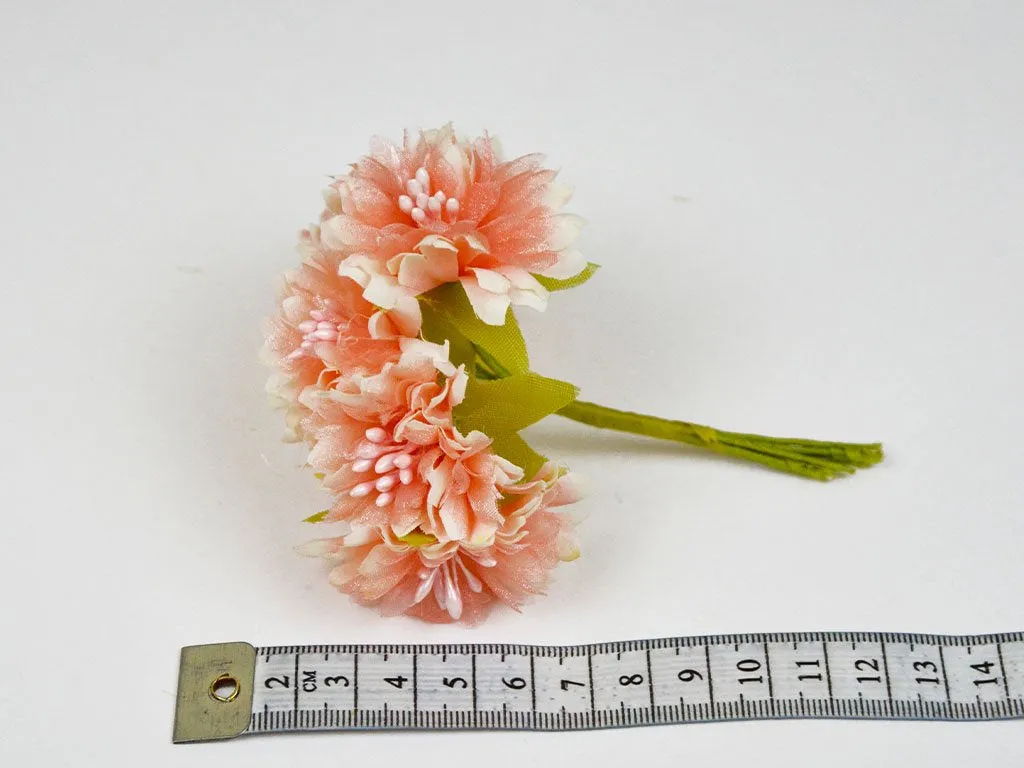 Light Peach Designer Fabric Flowers