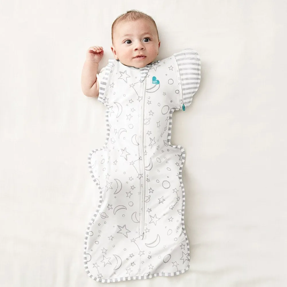 Love To Dream Swaddle UP Transition Bag Bamboo 1.0 TOG - Cream Moon & Stars (Medium, 13-18.5 lbs)