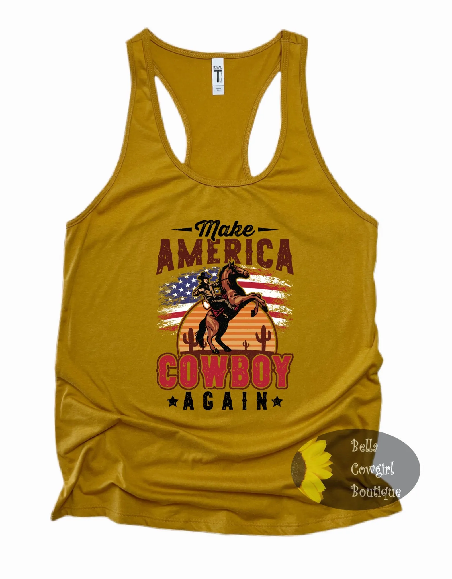 Make America Cowboy Again Western Women's Tank Top