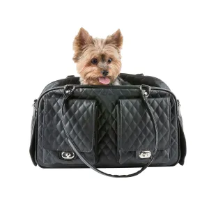 Marlee Pet Carrier - Black Quilted