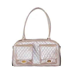 Marlee Pet Carrier - Petal Pink Quilted