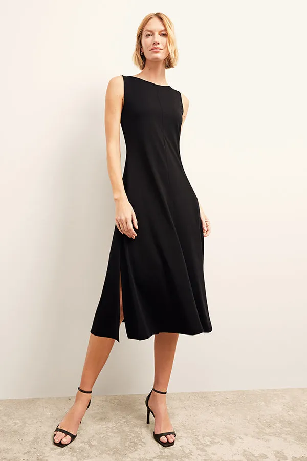 Milano Dress - Organic Jersey Pima Cotton :: Black