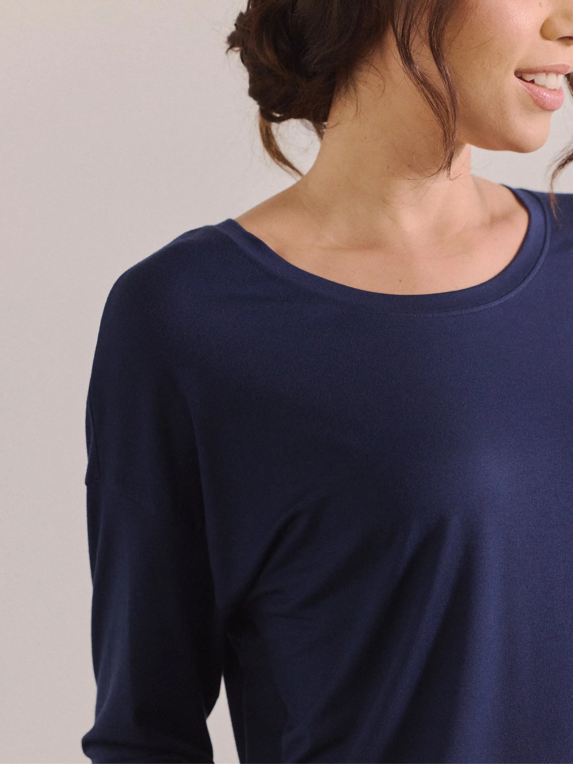 Modal Pajama Long Sleeve Tee