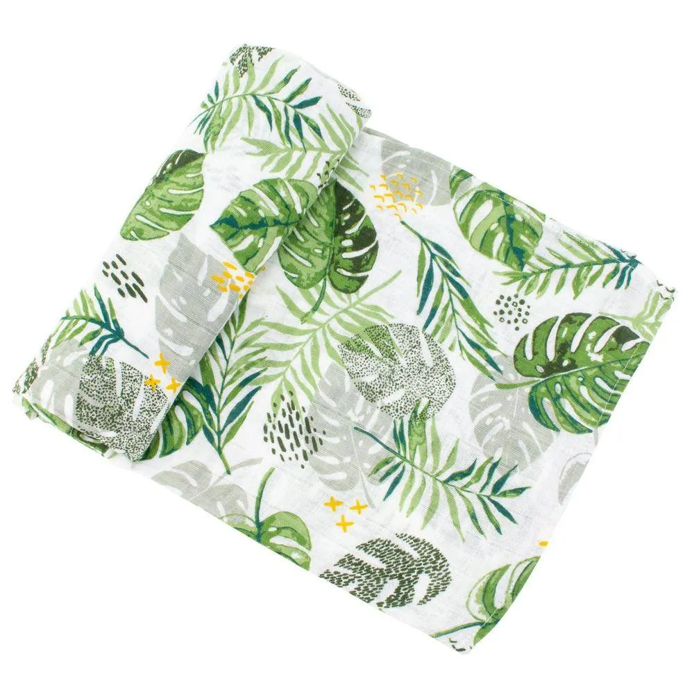 Muslin Swaddle Blanket Set Premium Cotton Jungle   Rainforest