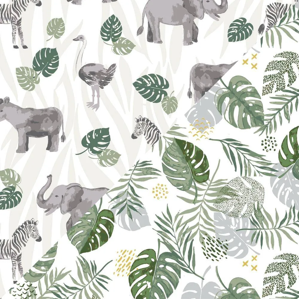 Muslin Swaddle Blanket Set Premium Cotton Jungle   Rainforest