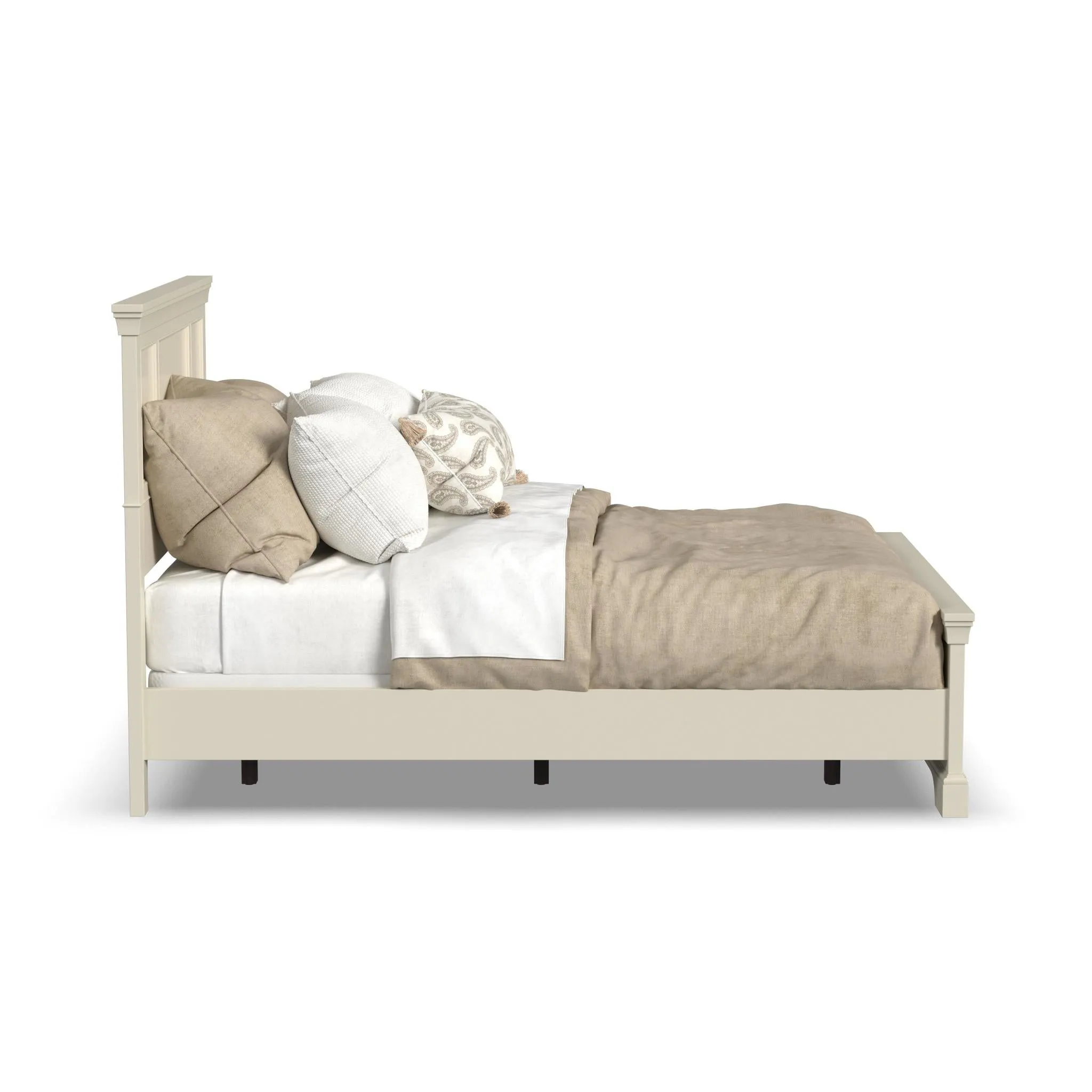 Naples Off-White Queen Bed