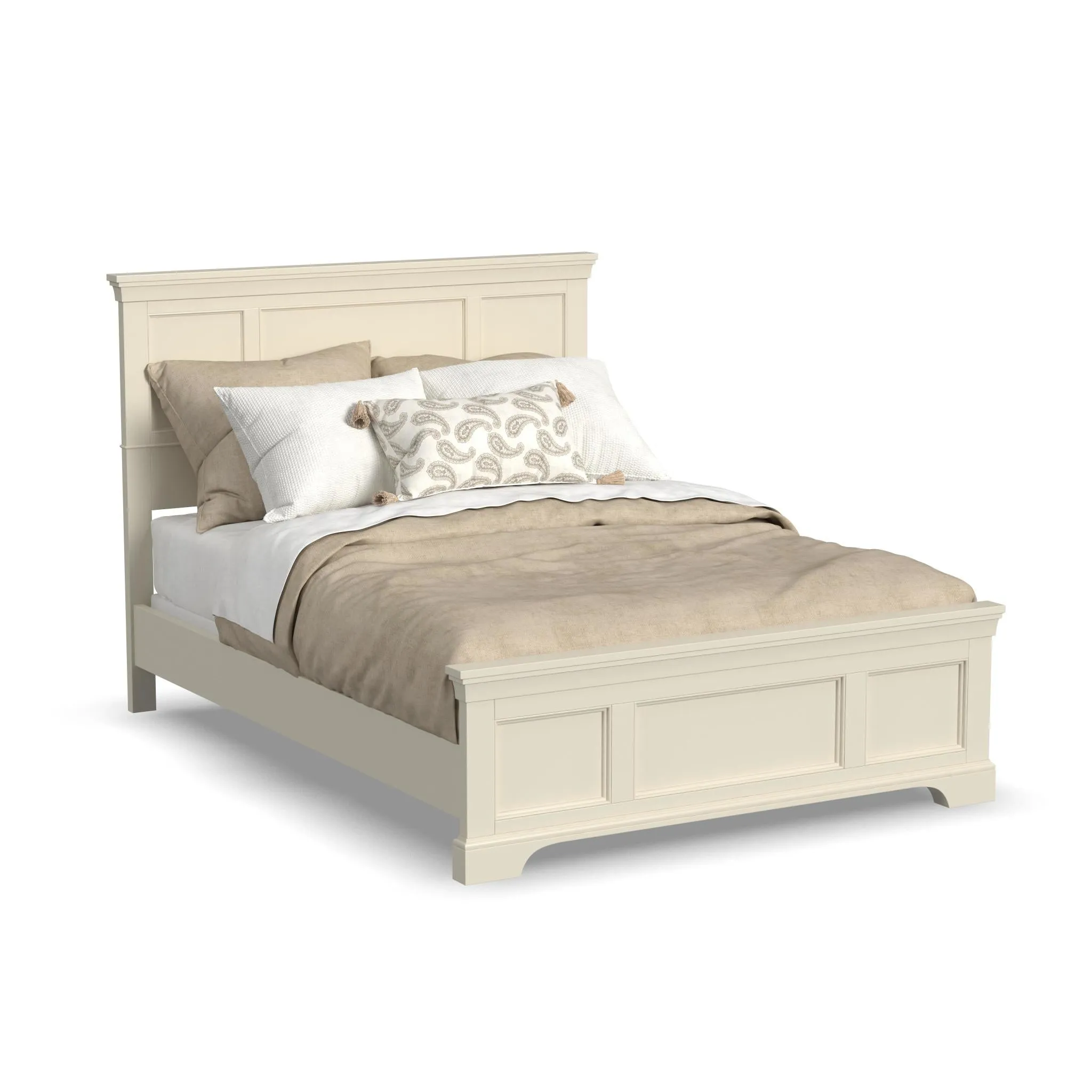 Naples Off-White Queen Bed