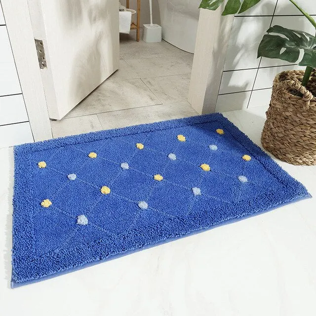 New Bathroom Rug Floor Pad Modern Non-slip Bath Mat Mechanical Wash Home Decor Carpet Non Slip Bathroom Mat