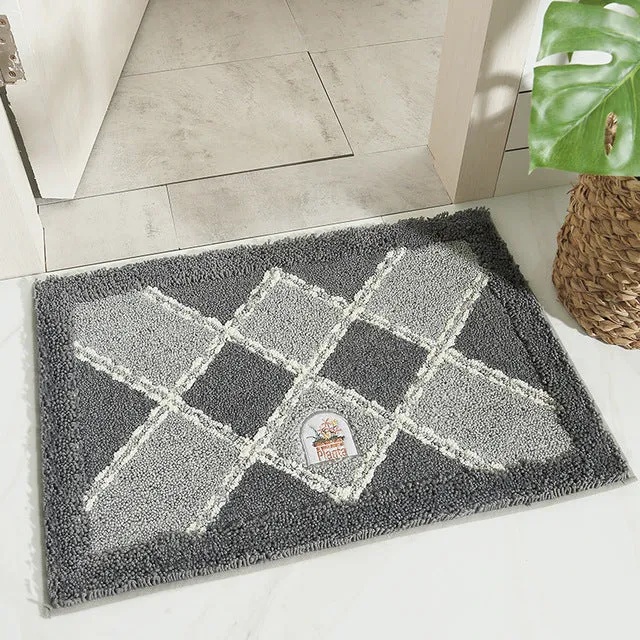 New Bathroom Rug Floor Pad Modern Non-slip Bath Mat Mechanical Wash Home Decor Carpet Non Slip Bathroom Mat